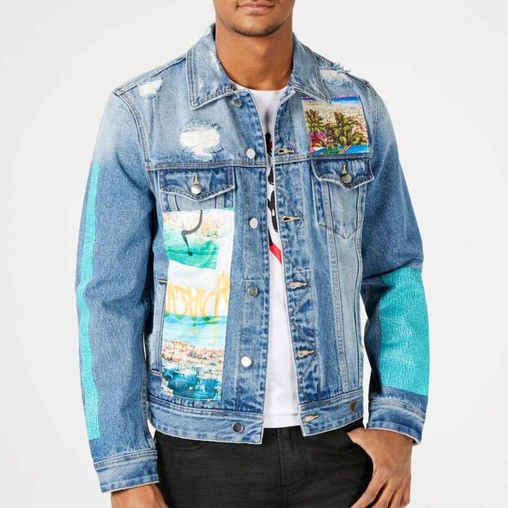 Premium Guess Dillion Men's Denim Jacket S - Very Rare